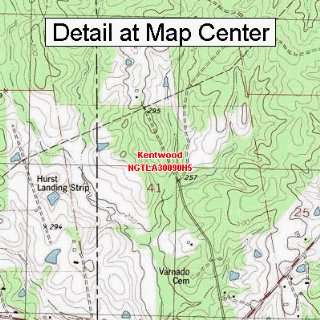  USGS Topographic Quadrangle Map   Kentwood, Louisiana 