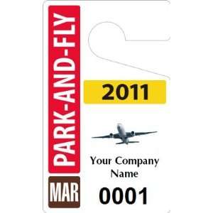  Plastic ToughTags for Park and Fly Parking Permits 