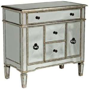  Silver Mirrored Formal Cabinet