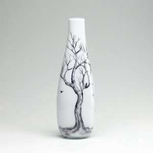  Cyan Design 2908 White and Smoked Vase