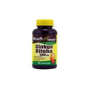Mason Natural Gingko Biloba 500 MG Herbal Supplement Capsules   90 Ea