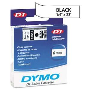   Dymo Label Makers, 1/4in x 23ft, Black on White DYM43613 Electronics