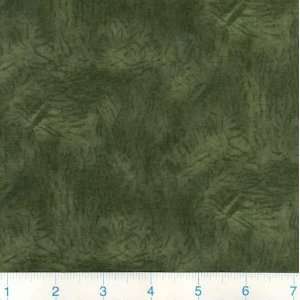  45 Wide Flannel Etchings Green Fabric By The Yard: Arts 