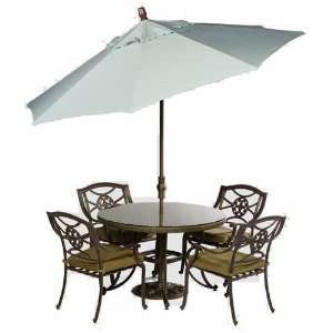 11 Market Umbrella w/bronze collar & crank/tilt Mechanism single wind 