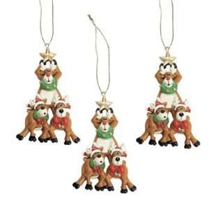  Reindeer Tree Ornaments   Party Decorations & Ornaments 