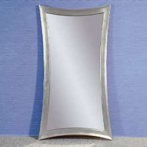  Bassett Mirror M1762 Hour Glass Wall Mirror in Silver Leaf 