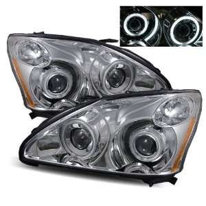  RX330 CCFL Halo Projector Headlights /w Amber (Black): Automotive