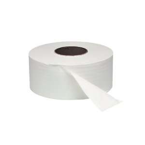  Jumbo Roll Toilet Tissue, One Ply, White, 12 Rolls/Carton 