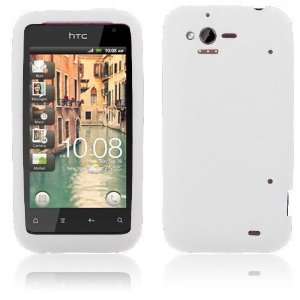 HTC Rhyme 6330   White Soft Silicone Skin Case Cover [AccessoryOne 