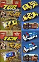 1991 TYCO TCR Race Track Ford Chevy Slot less Car PAIR!  
