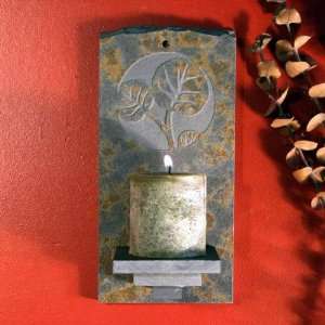  Natural Stone Cottage Wall Sconce   Leaf 2 Everything 