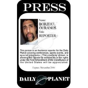  Daily Planet Press ID Card Superman Cosplay Media Office 