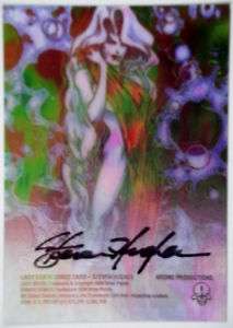 1994 Chaos Lady Death STEVEN HUGHES Signed Chase Card  