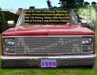 81 82 84 85 86 87 1987 Chevy GMC Pickup Billet Grille