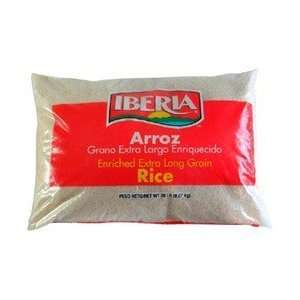 Iberia Enriched Extra Long Grain Rice 20 Lb  Grocery 
