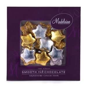 Madelaine Chocolate Gold and Silver Milk Chocolate Stars Signature Box 