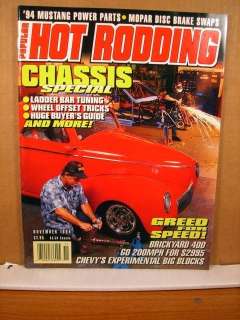 Popular Hot Rodding November 1994 Wheel Ofset Tricks  
