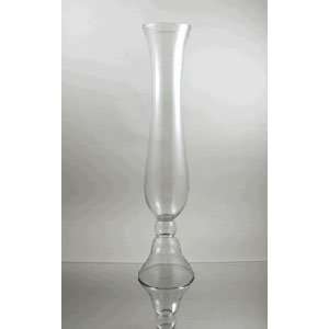 5.5x30x7 Clear Trumpet Vase   Case of 2