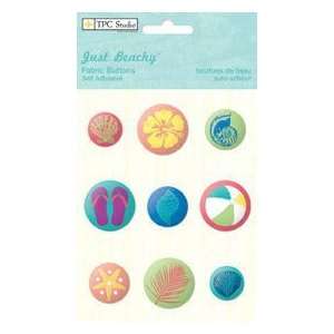  Just Beachy Fabric Buttons Arts, Crafts & Sewing