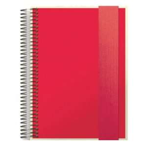 Semikolon Mucho Spiral Notebook with Lined, Graph and Blank Pages, Red 