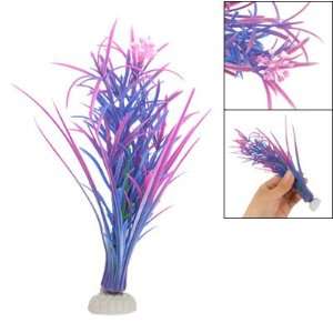  Como Flower Decor Purple Blue Grass Ornament for Fish Tank 