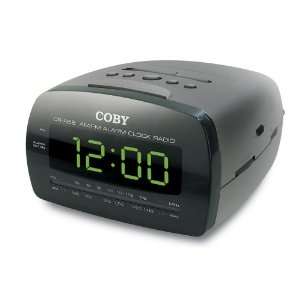   COBY CRA58 BLACK CLOCK RADIO BIG LEAD DISPLAY   CRA58: Office Products
