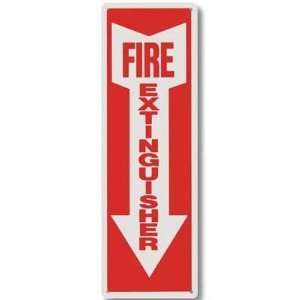  Brooks Equipment   Fire Extinguisher Plastic Sign 4 In X 