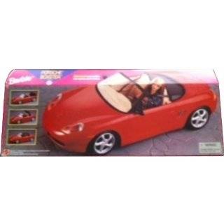 Barbie PORSCHE BOXSTER Sports CAR with MOTORIZED Convertible TOP Opens 