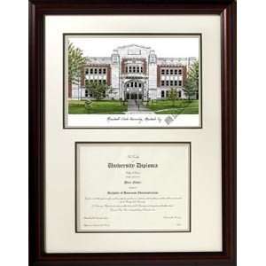 Morehead State University Scholar Framed Lithograph with Diploma