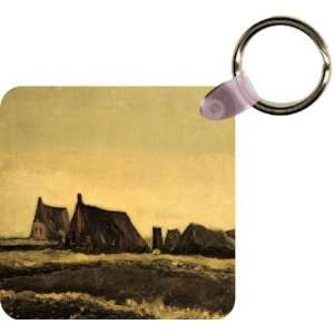  Van Gogh Art Cottages Art Key Chain   Ideal Gift for all 