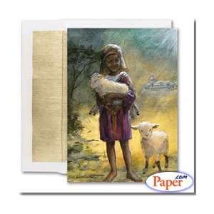   Masterpiece Holiday Cards  BOY WITH SHEEP   (1 box): Office Products