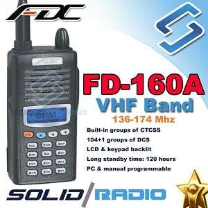 Feidaxin / FDC FD 160A VHF Radio + FREE PTT earpiece  