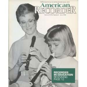  American Recorder June 1990 (Volume XXXI, No 2): Benjamin 