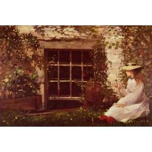   Winslow Homer Canvas Art Repro The Four Leaf Clover