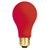   12 Light Bulbs, BulbRite   A 19 60W Ceramic Red 120V (E26 Edison Base