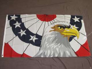USA EAGLE FLAG 3X5 AMERICAN FLAGS BANNER US NEW F860  