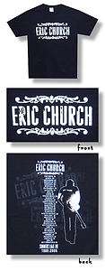 Eric Church   NEW 2006 Concert Tour T Shirt   Large  