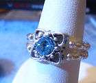 Princess Ring Kit, Blue Topaz DIY,jewelry making,
