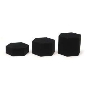    Jewelry Designer Risers 3 Pack Small Black Velvet Electronics