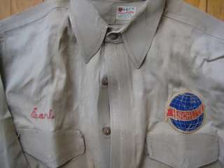 1950s SCHLITZ BEER Uniform/Truck Driver Shirt w/Patches  
