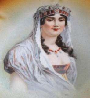 FA Mehlem Bonn China Empress Josephine Portrait Plate  