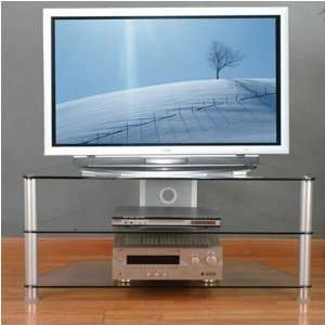   Inch Wide Plasma or LCD TV Stand with Glass Shelves Furniture & Decor