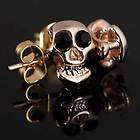  Fashion Cool Gold Skull Stud Earrings Ear Nail