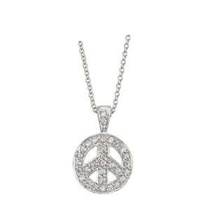   ct. Diamond Sign Of Peace Necklace   16 Katarina Jewelry
