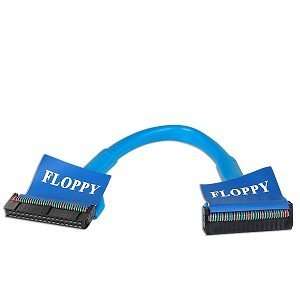  10 Inch Round Single Device Floppy Drive Cable (Blue 
