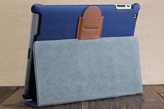 Blue Leather Case Cover f Genuine Apple iPad 2 PF0130 2  