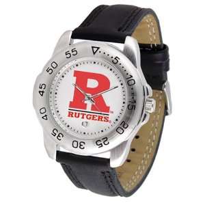  Rutgers Scarlet Knights NCAA Sport Mens Watch (Leather Band 