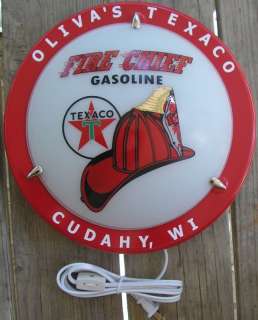 TEXACO OR OTHER PETROLIANA VINTAGE STYLE LIGHTED SIGN  