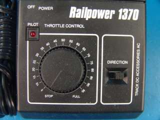 MRC Railpower 1370 DC Model Train Controller DC HO N G O Transformer Z 