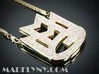   ICED OUT HIP HOP NEW GOLD RICK ROSSS MAYBACH MUSIC GROUP PENDANT